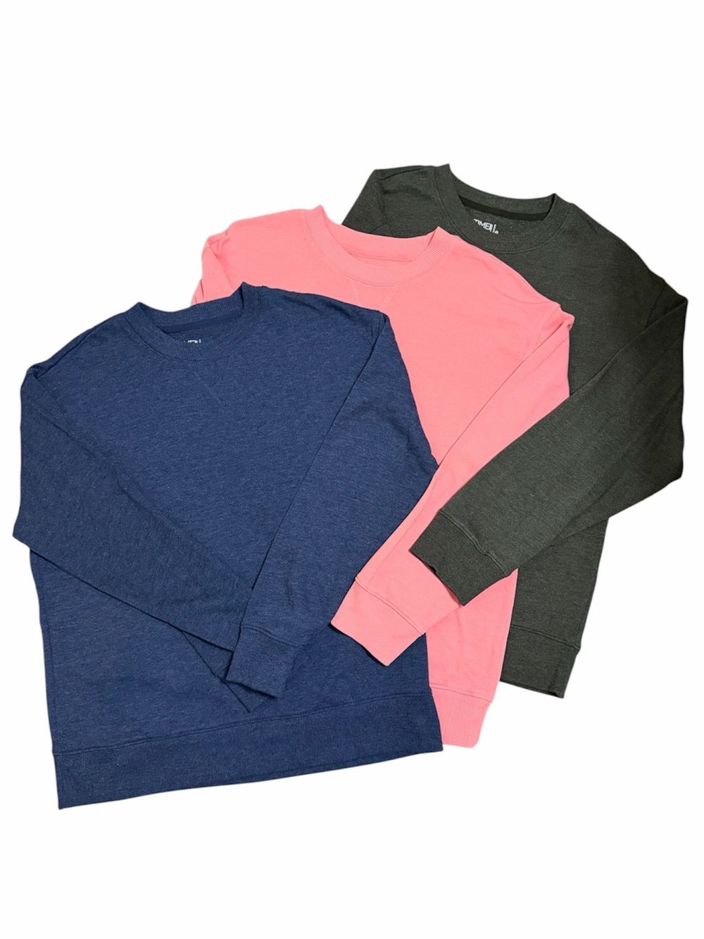 TIME AND TRU Lightweight Crewneck Sweatshirts (Bundle of 3)